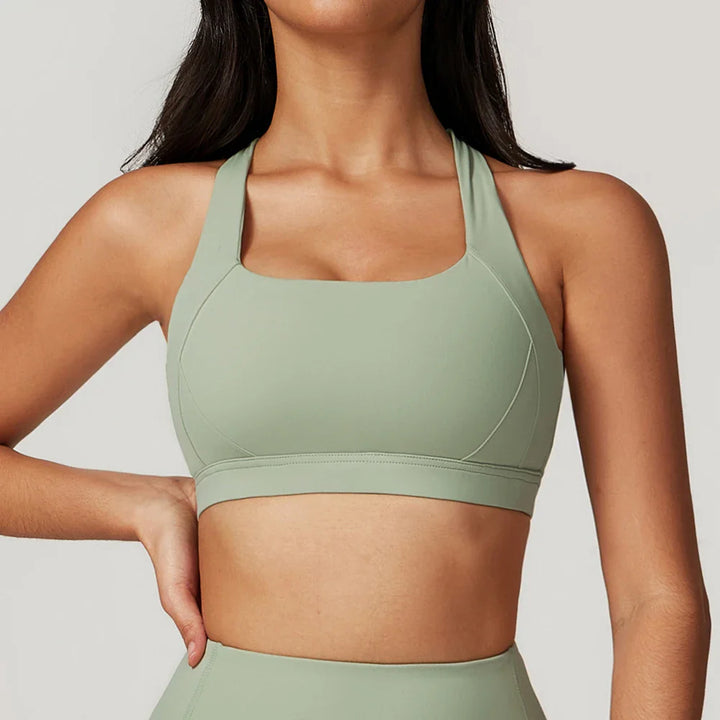 High Intensity Cross Strap Shockproof Sports Bra