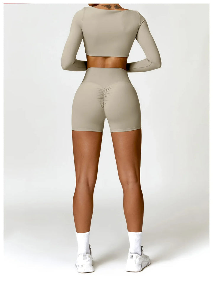 Tights High Waist Workout Push Up Scrunch Butt Shorts