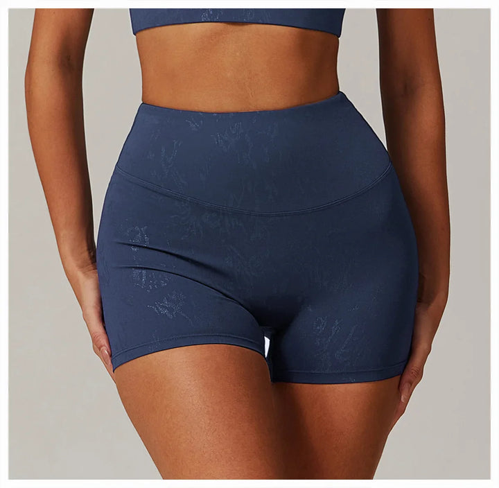Tie Dyed Seamless  High Waist Hip Lifting Tight Shorts
