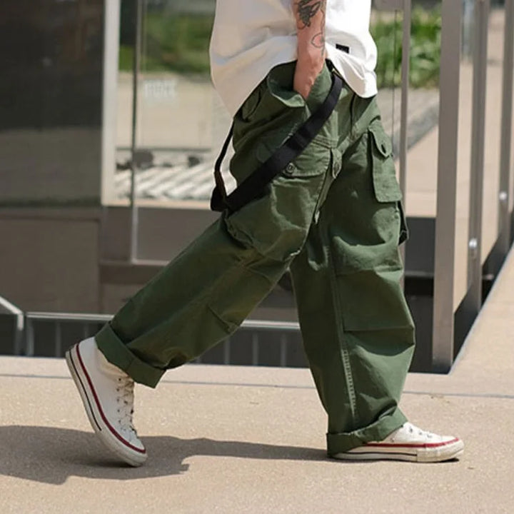 American Loose Multi-pocket Overalls