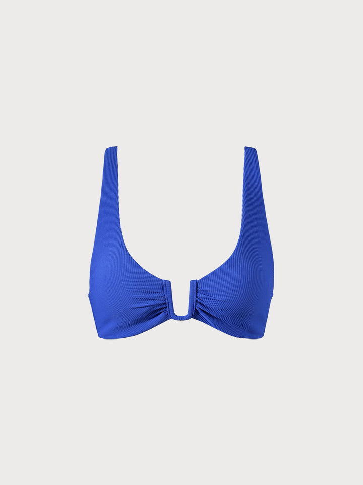 Navy U-Ring Bikini Top