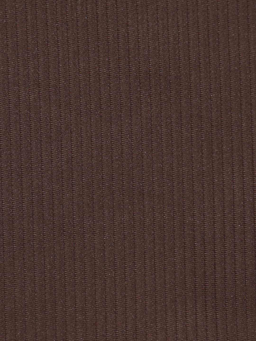 Coffee Ribbed Seam Full Coverage Bikini Bottom
