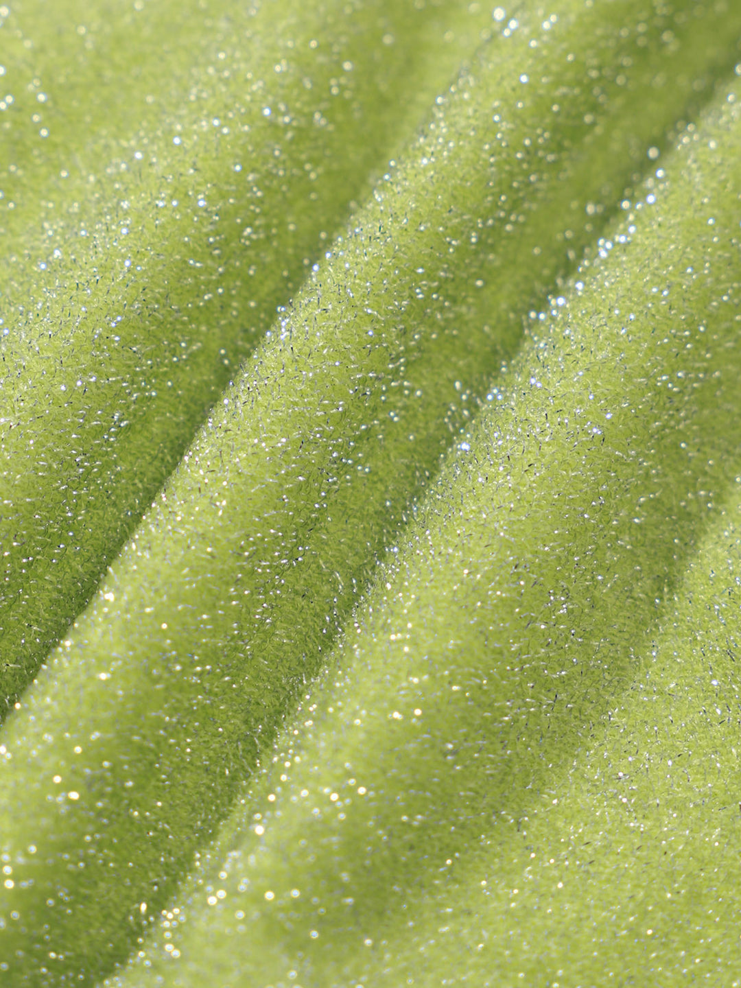 Light Green Solid Lurex Bikini Bottom