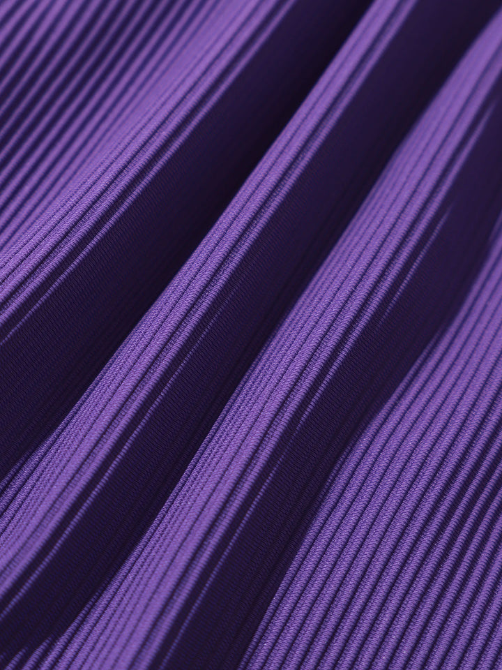 Purple Twist Cross Back Bikini Top