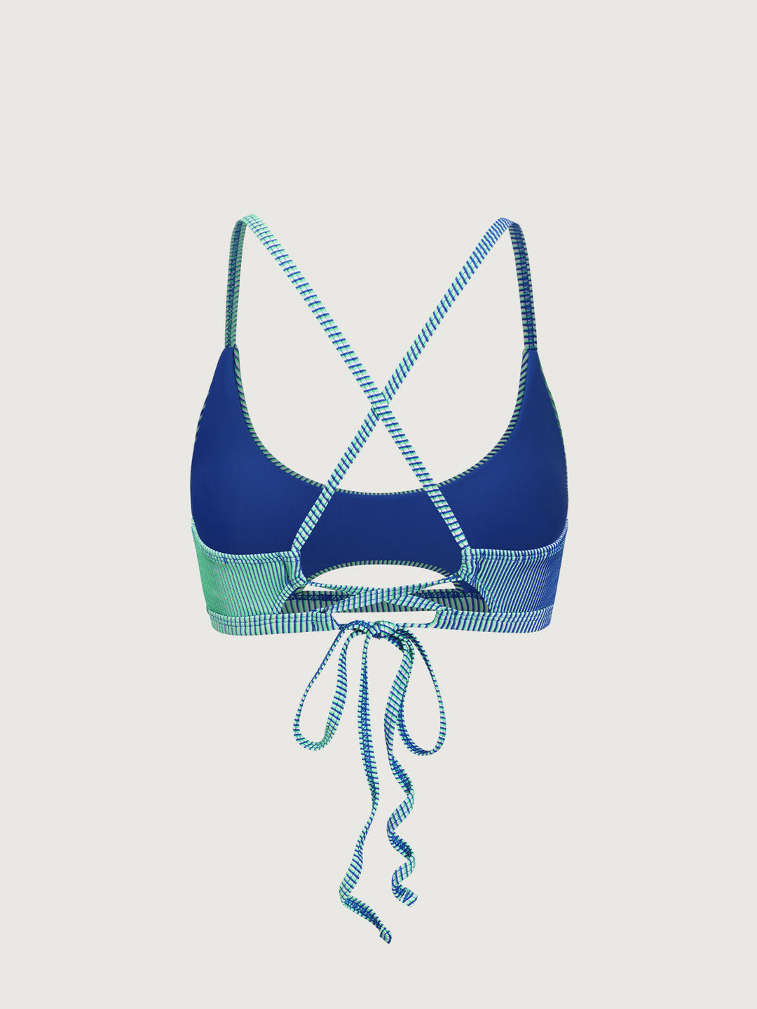 Green Gradient Hollow Bikini Top